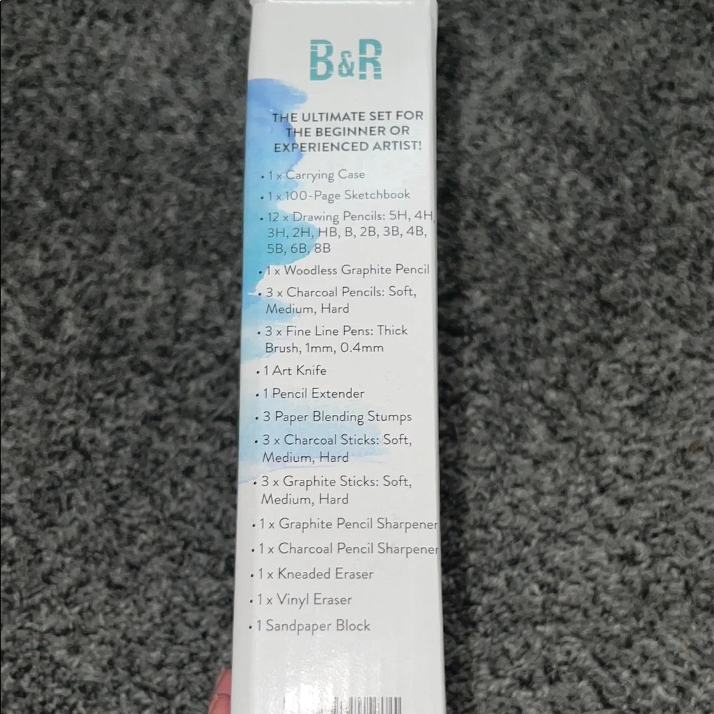 Birch & Rain drawing set